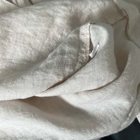 Quince Linen Long Sleeve Pajama Set Size Large - Picture 6 of 14